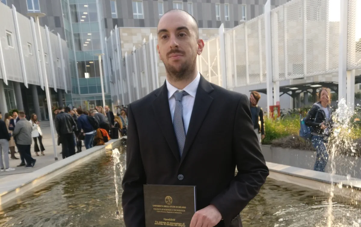 Foto della laurea di Federico